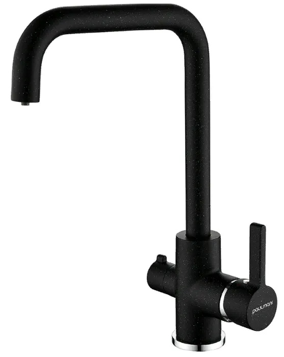 Фото товара: Paulmark LOGAS, смеситель, гранит, черный