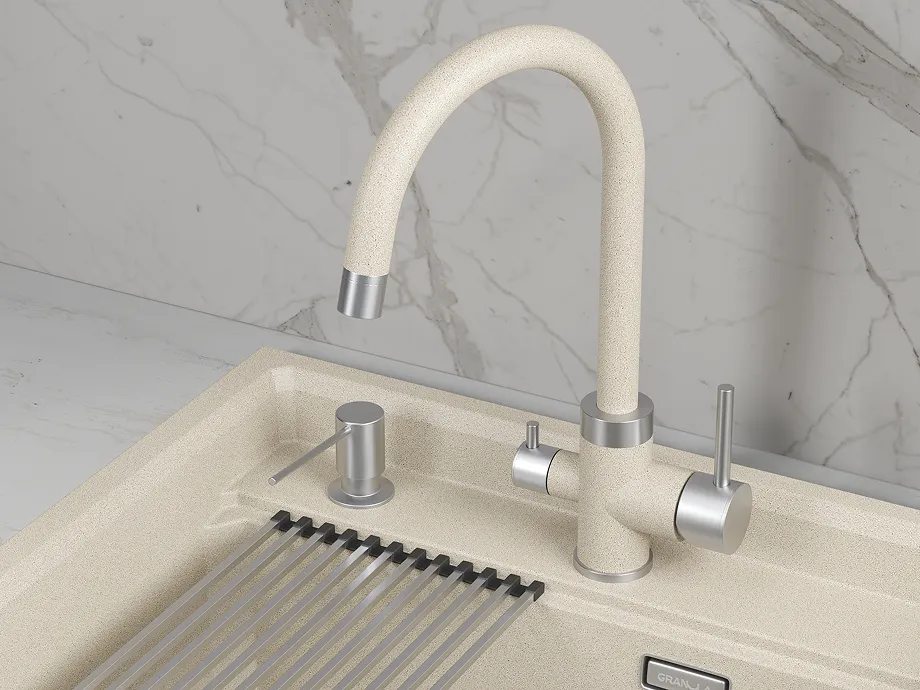 Детальное фото товара: GRANULA 5169 смеситель, нержавеющая сталь, пирит