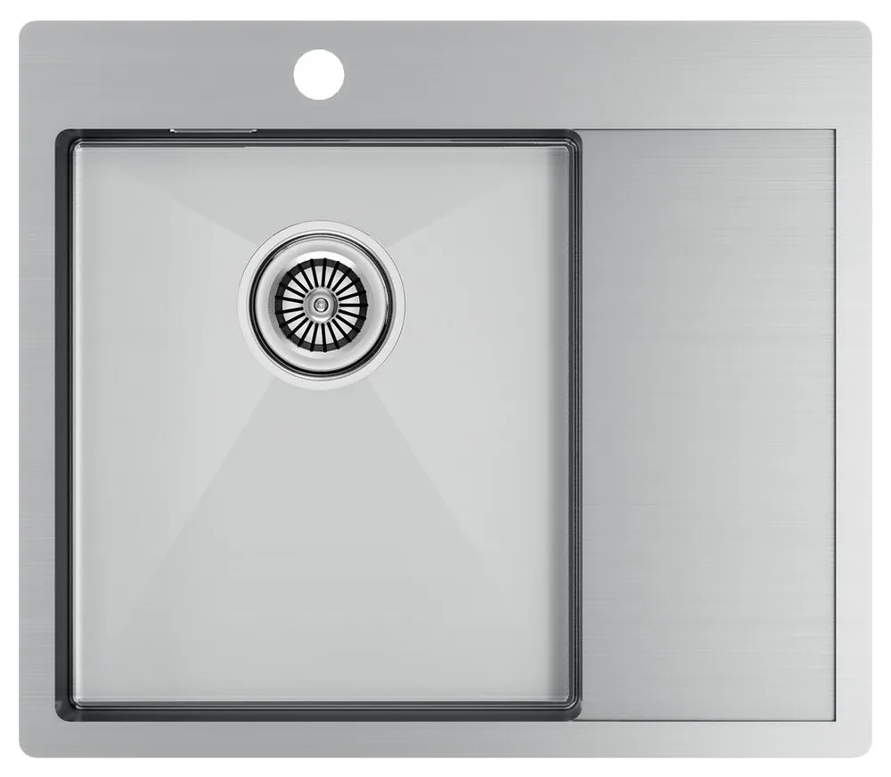 Фото товара: Paulmark KRONER 59F, мойка, нержавеющая сталь брашированная, левая
