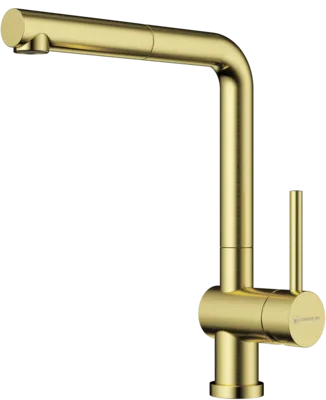 Фото товара: Omoikiri Akashi-S-LG, смеситель, светлое золото