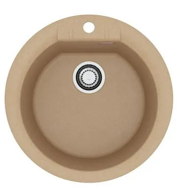 Фото товара: ALVEUS GRANITAL CADIT 100 G55 BEIGE FI 520, мойка, гранит, бежевый ( в комплекте с сифоном 1145083)