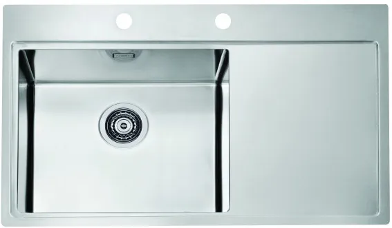 Фото товара: ALVEUS PURE 50L new KMB-90, мойка, нержавеющая сталь, левая (в комплекте с сифоном 1148858)