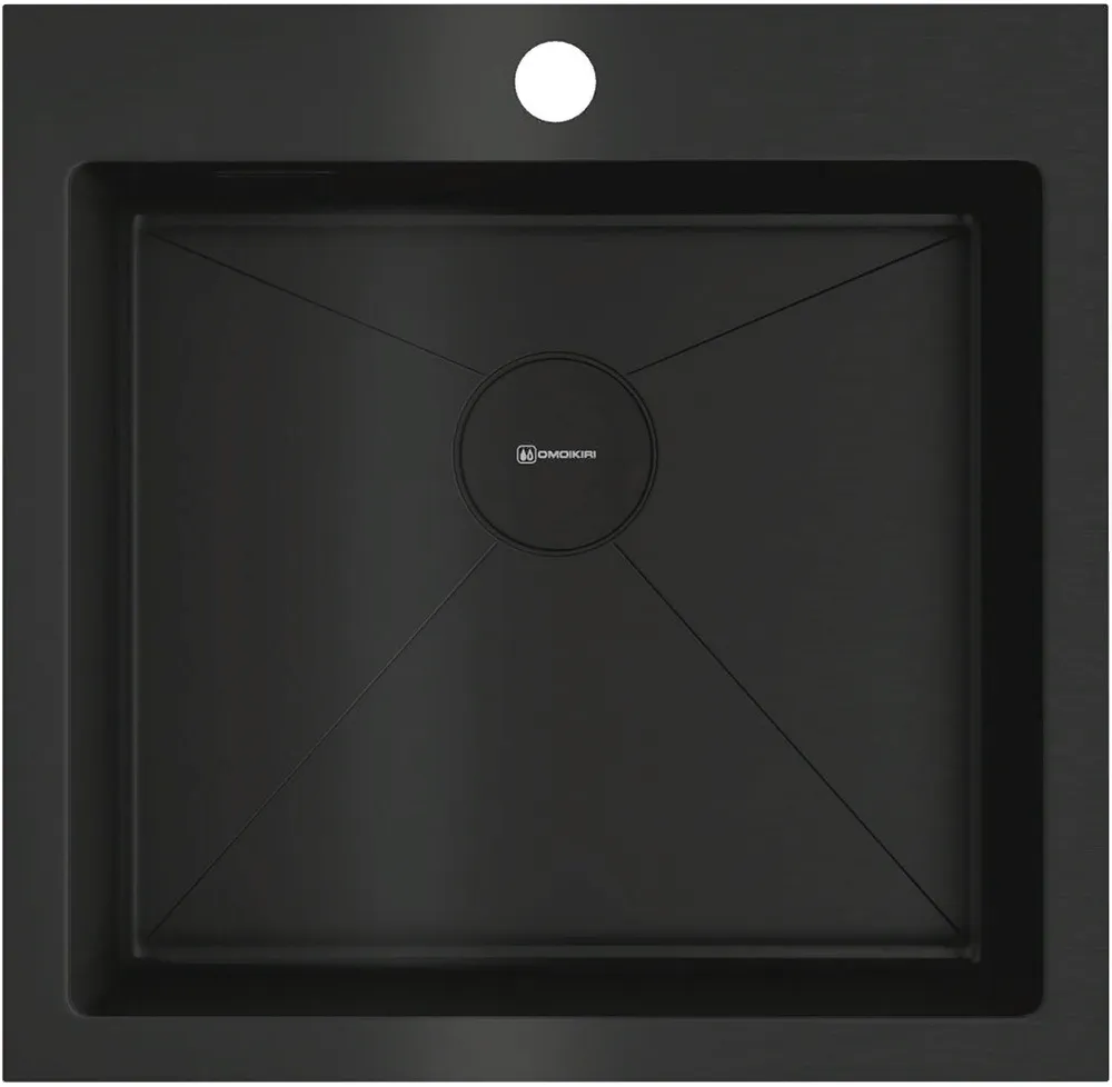 Детальное фото товара: Omoikiri Akisame 51-GB, мойка, нержавеющая сталь/графит