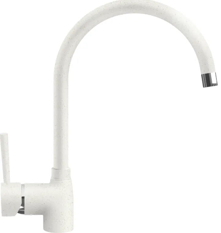 Фото товара: ITALMIX MINIMALE MN 0636 LATTE, смеситель, гранит, белый GR80