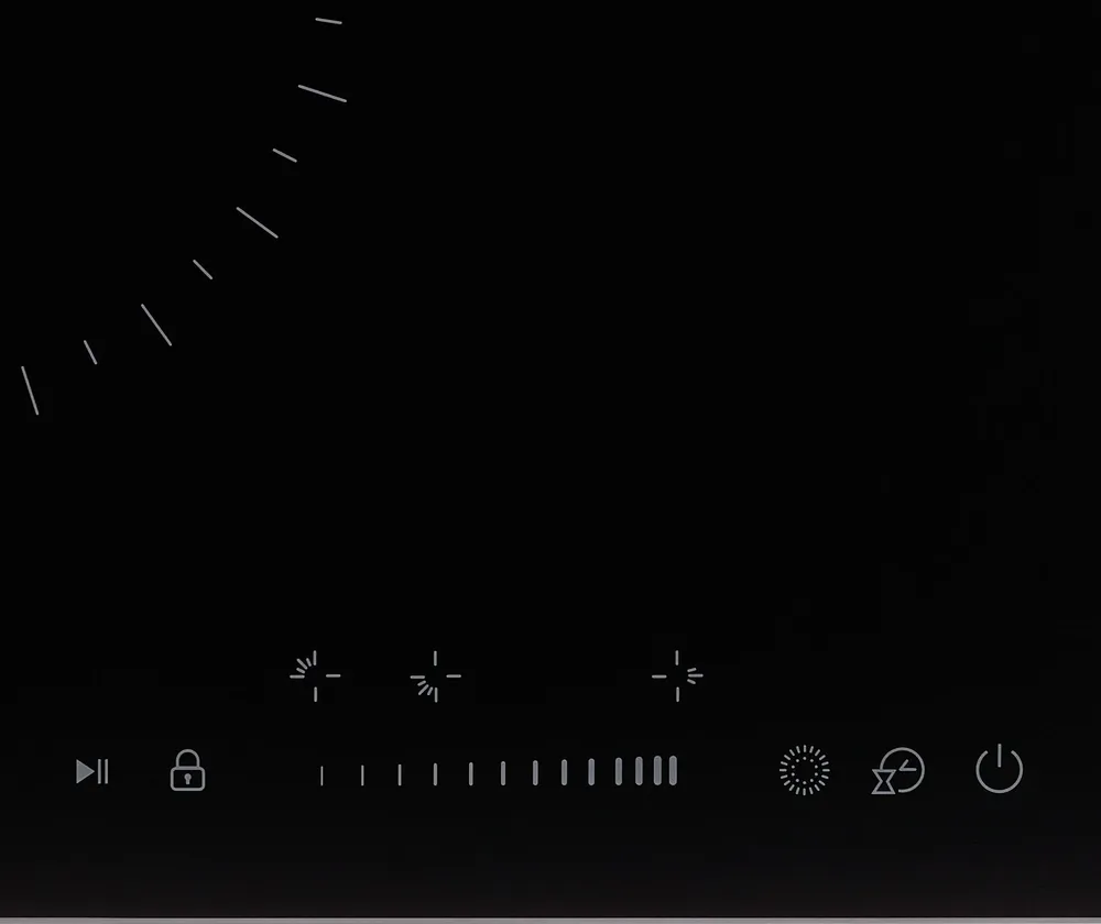 Детальное фото товара: Krona ZAUBER 45 BL 1DZTS стеклокерамическая поверхность