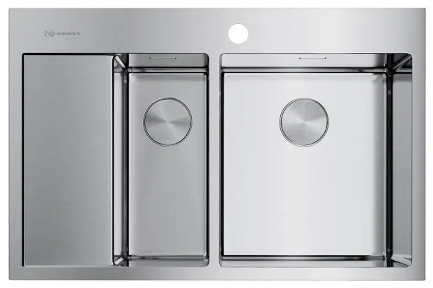 Детальное фото товара: Omoikiri Akisame 78-2-IN-R, мойка, нержавеющая сталь, чаша справа