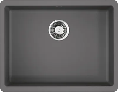 Фото товара: Omoikiri Kata 54-U-GR, мойка, гранит, leningrad grey