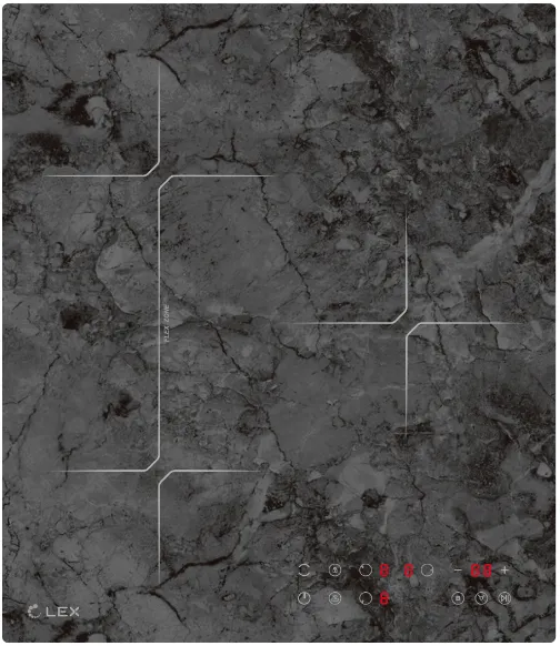 Фото товара: LEX EVI 430 F DS индукционная поверхность