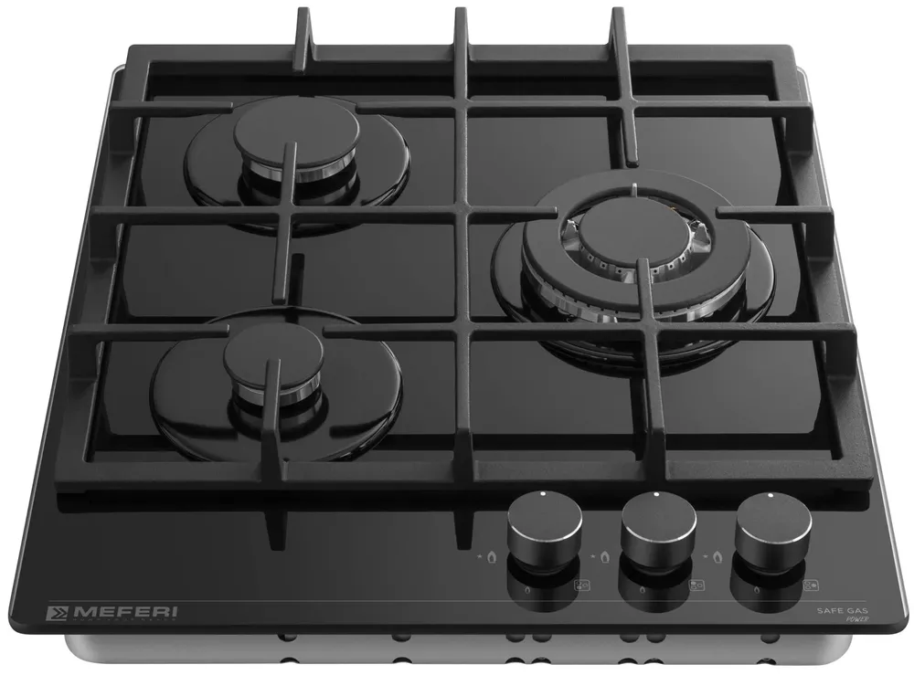 Детальное фото товара: MEFERI MGH453BK GLASS POWER газовая поверхность