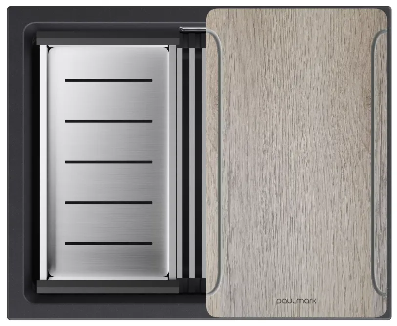 Фото товара: Paulmark LUMI-MULTI SINK 55, мойка, гранит, черный