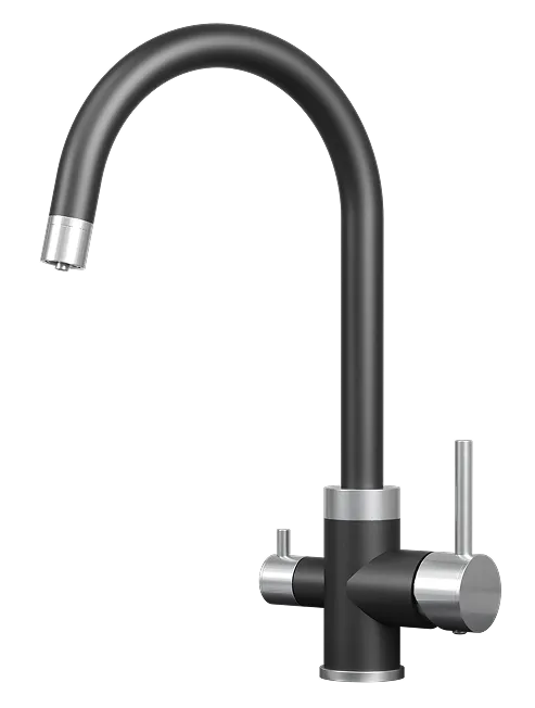 Фото товара: GRANULA 5169 смеситель, нержавеющая сталь, турмалин