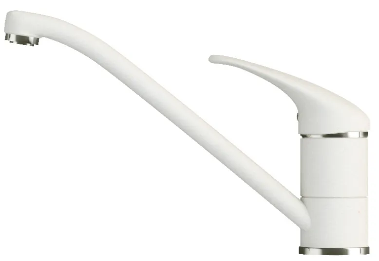 Фото товара: Polygran Низкий, смеситель, белый хлопок 36