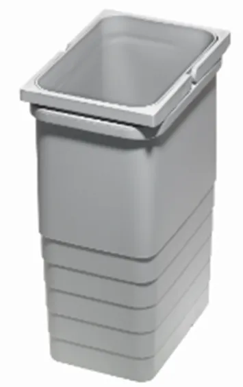 Детальное фото товара: Ninka Vector ведро для мусора, 8 л, с двумя ручками, серый