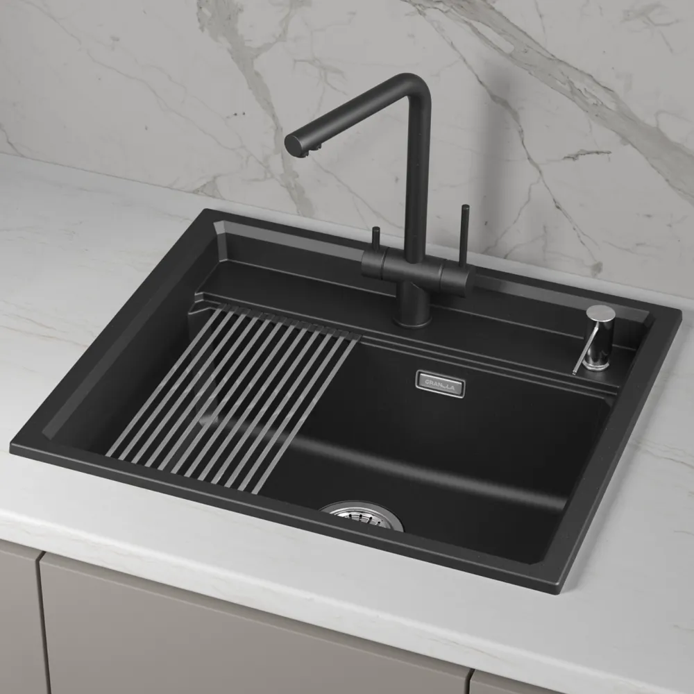 Детальное фото товара: GRANULA 6003i мойка, гранит, шварц