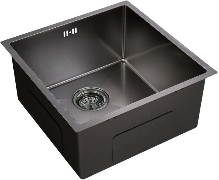 Фото товара: Emar EMB-113 PVD Nano Dark, мойка, нержавеющая сталь, вороненая сталь