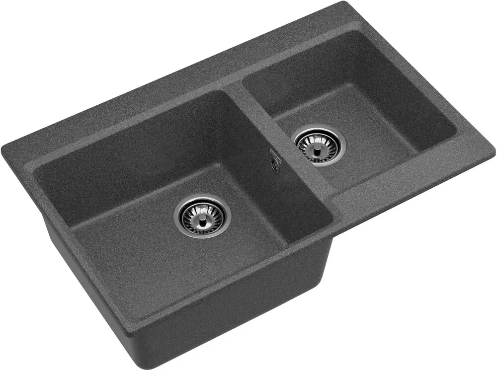 Детальное фото товара: GranFest LEVEL GF-LV-780K, мойка, мрамор, графит