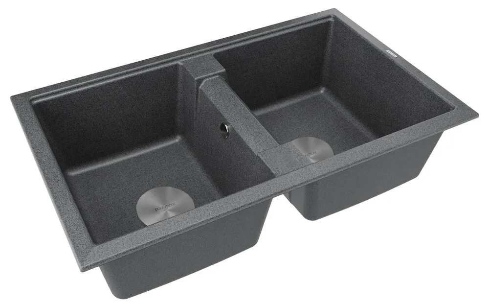 Детальное фото товара: Paulmark TANDEM 80/2, мойка, гранит, графит