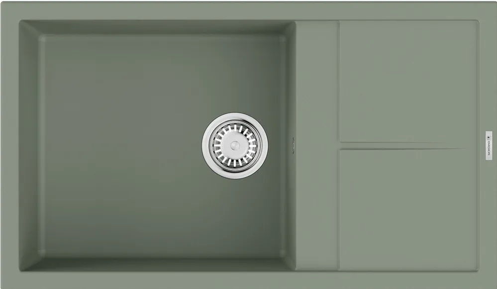 Детальное фото товара: Omoikiri Sumi 86A-WG, мойка, керамика, ветреный зеленый