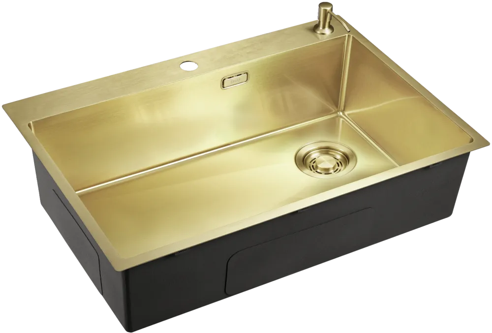 Фото товара: Emar EMB-660(TOP) PVD Matt Golden, мойка, нержавеющая сталь, матовое золото