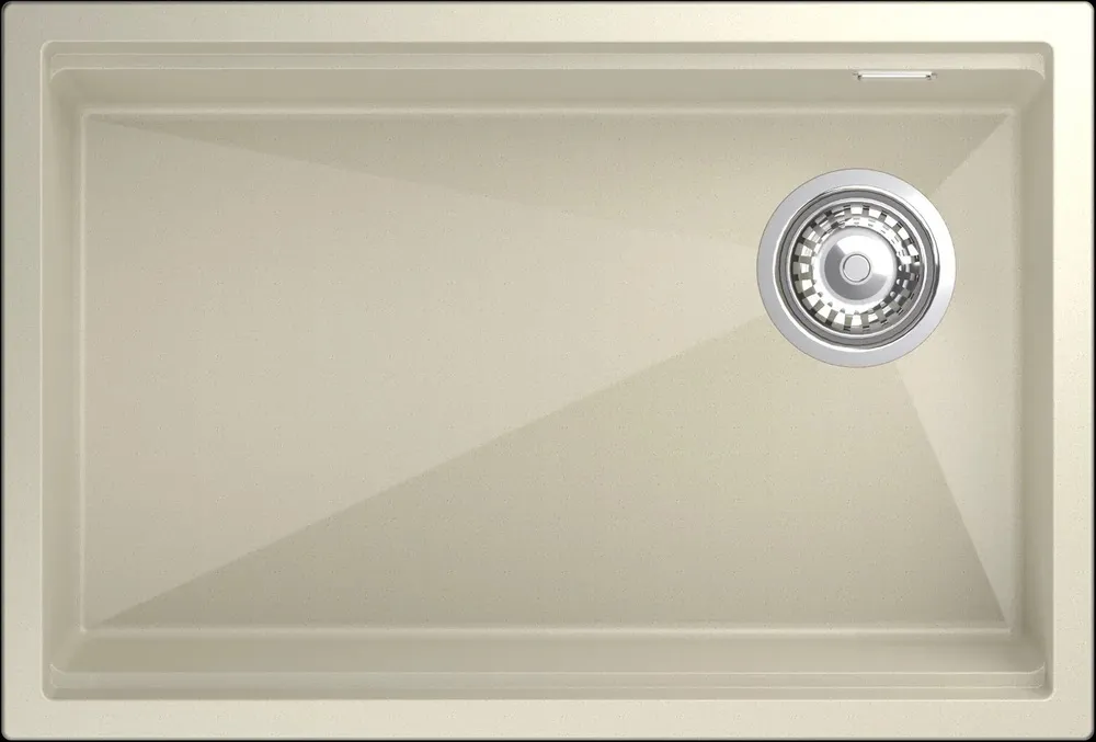 Фото товара: Rivelato LINO LN-654-R beige scuro, мойка, гранит, тёмно-бежевый