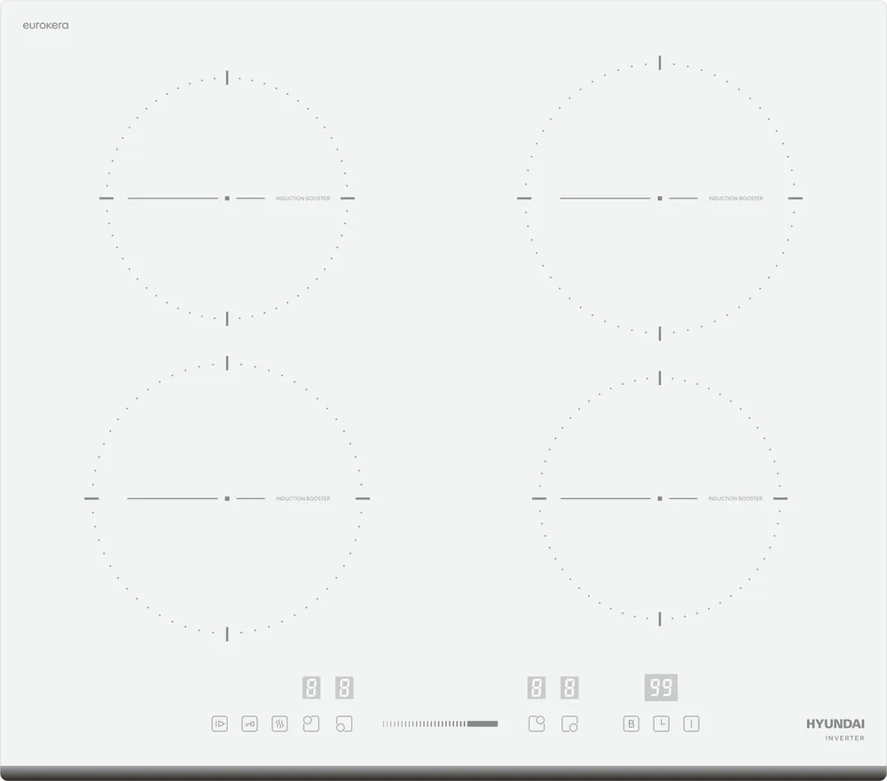 Фото товара: Hyundai HHI 6752 WG индукционная поверхность