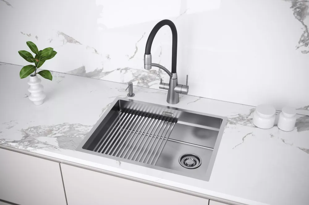 Детальное фото товара: Paulmark SIEGEN, смеситель, брашированная сталь