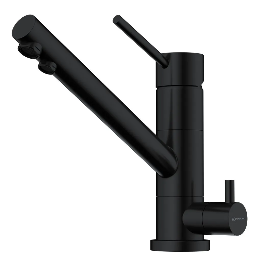 Фото товара: Omoikiri Tonami-GB, смеситель, гранит, графит