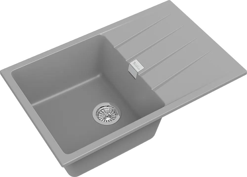 Детальное фото товара: Rivelato RAUM RM-78 grigio metallizzato, мойка, гранит, серый металлик