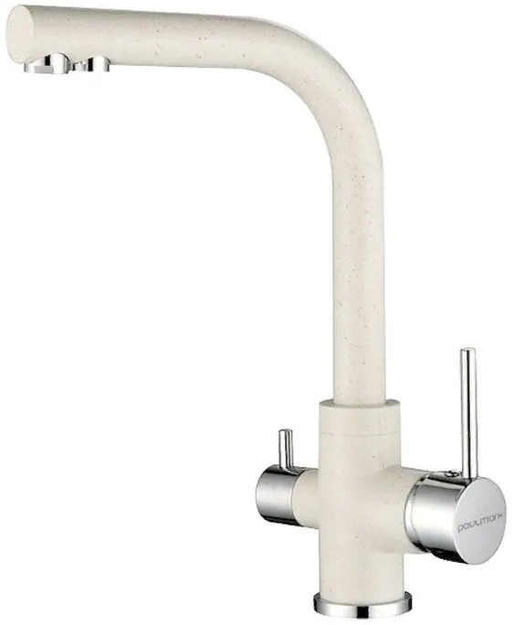 Фото товара: Paulmark ESSEN, смеситель, гранит, белый