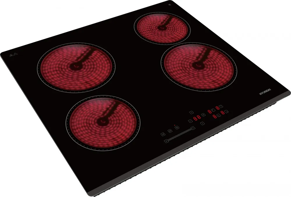 Детальное фото товара: Hyundai HHE 6451 BG стеклокерамическая поверхность