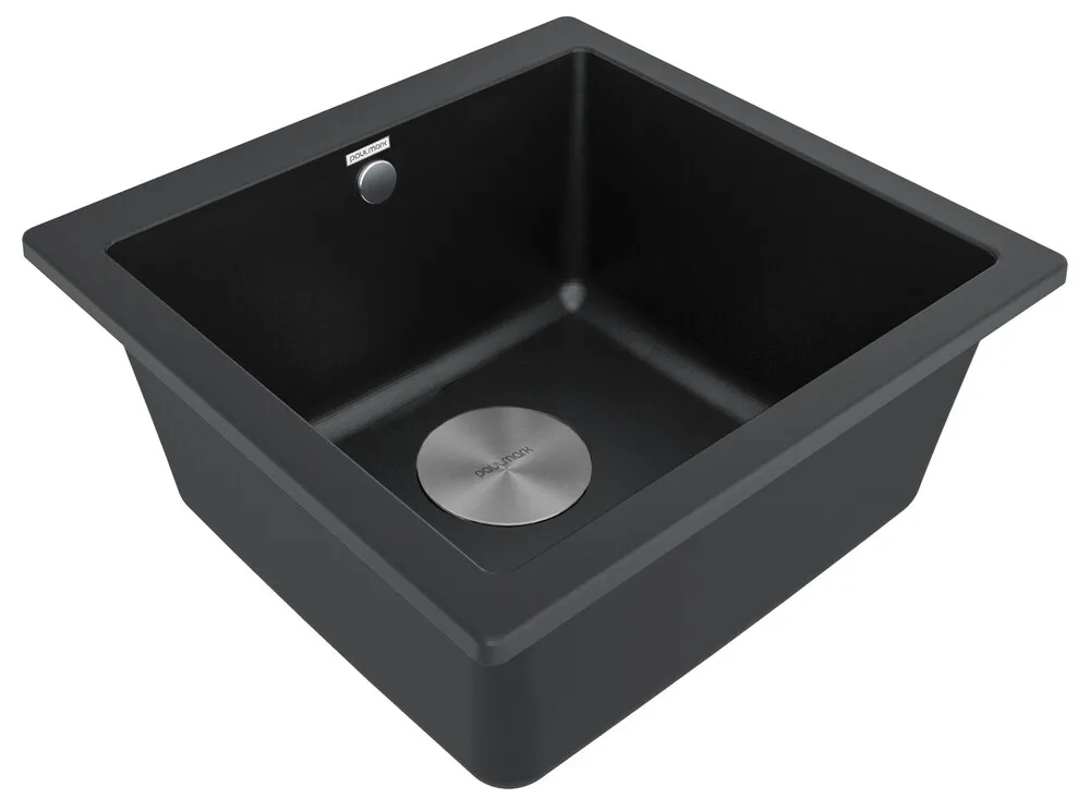 Детальное фото товара: Paulmark GERA 50, мойка, гранит, черный металлик