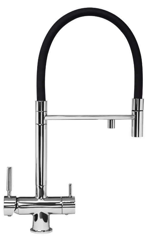 Фото товара: Zigmund & Shtain ZS 2300, смеситель, нержавеющая сталь