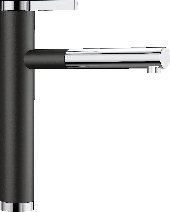 Фото товара: Blanco Linee-S, смеситель, хром/гранит, черный