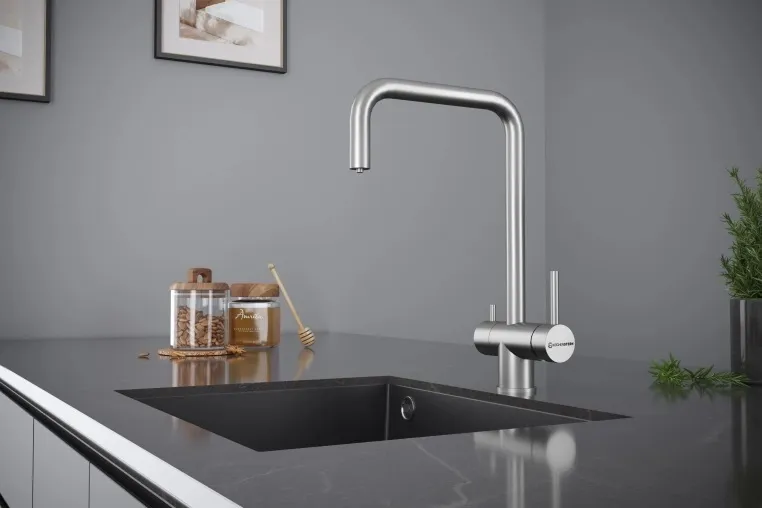 Детальное фото товара: KUCHENSTERN STROM-F, смеситель, нержавеющая сталь