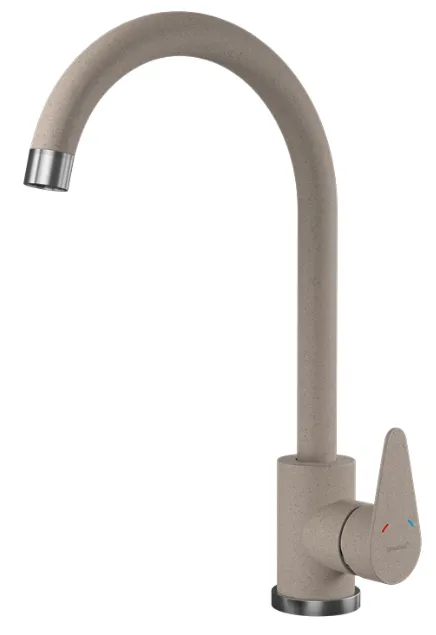 Фото товара: GranFest GF-Z-5412, смеситель, гранит, песочный