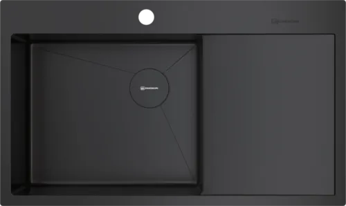 Фото товара: Omoikiri Akisame 86-L Side-GB, мойка, нержавеющая сталь/графит, чаша слева