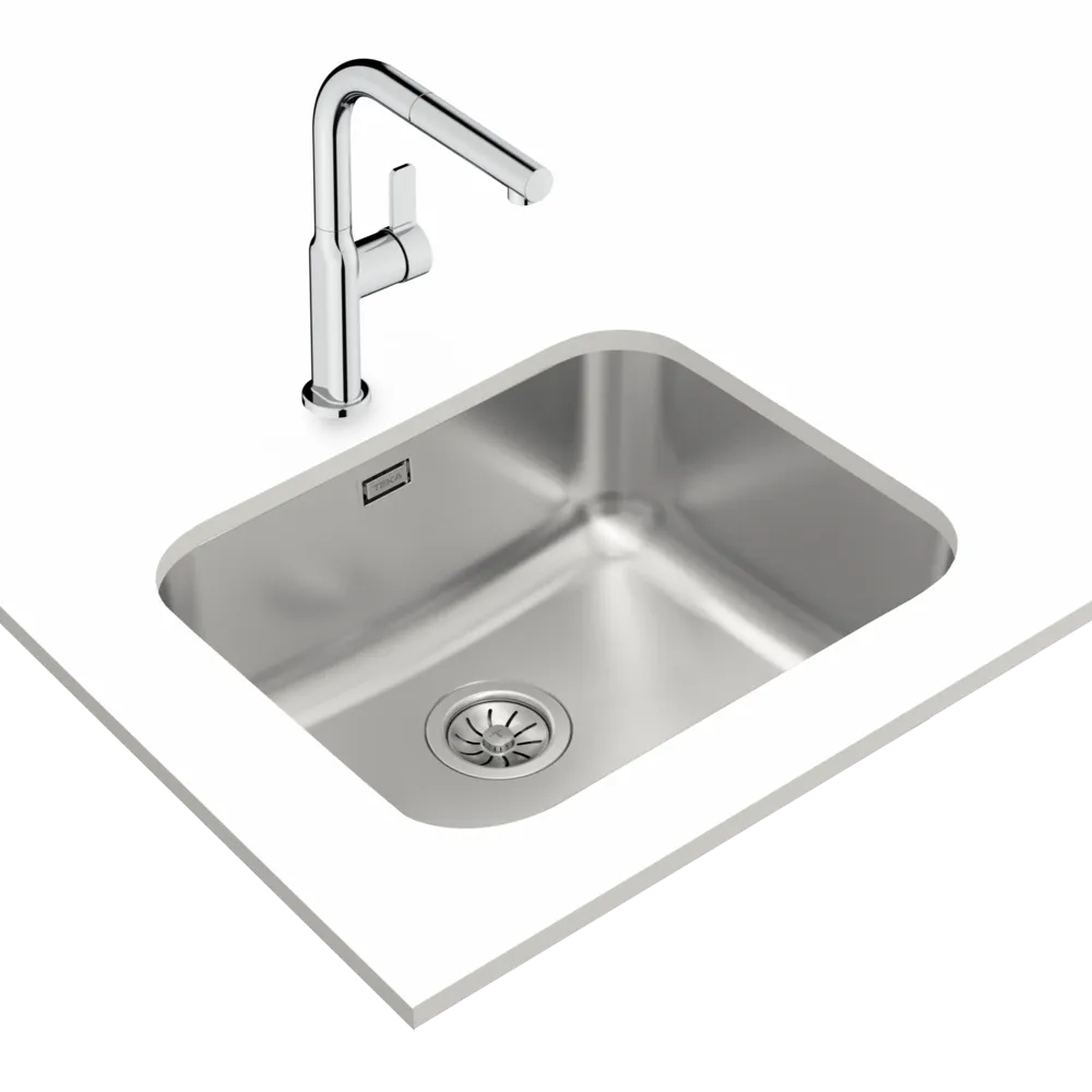 Детальное фото товара: Teka BET 50.40.20 PLUS POLISHED, мойка, нержавеющая сталь полированная