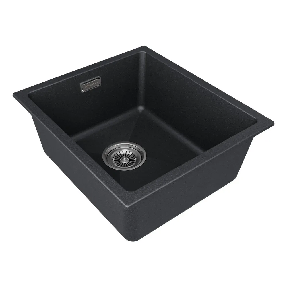 Детальное фото товара: Paulmark LUMI 41UNI, мойка, гранит, черный