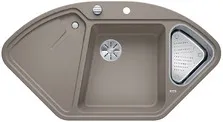 Фото товара: Blanco Delta II мойка, гранит, серый беж с клапаном-автоматом