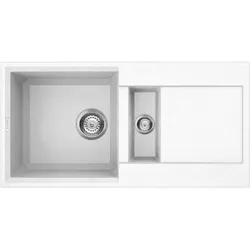 Фото товара: Omoikiri Sakaime 86-2-WH, мойка, гранит, белый