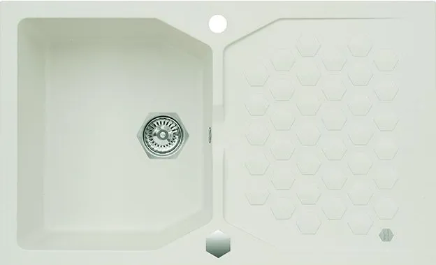 Фото товара: ALVEUS SENSUAL 30 GRANITAL+ ARCTIC-G11M, мойка, гранит, белый (в комплекте с сифоном 1101462)