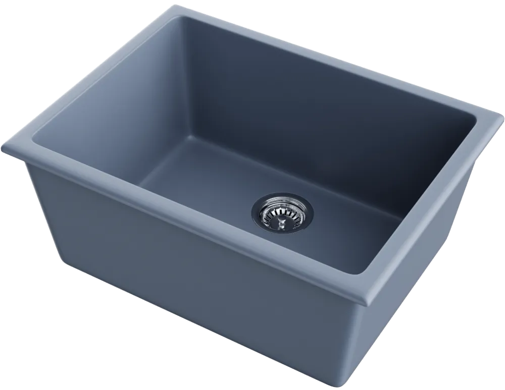 Детальное фото товара: Omoikiri Okinoshima 61-U/I-SB, мойка, керамика, smoky blue