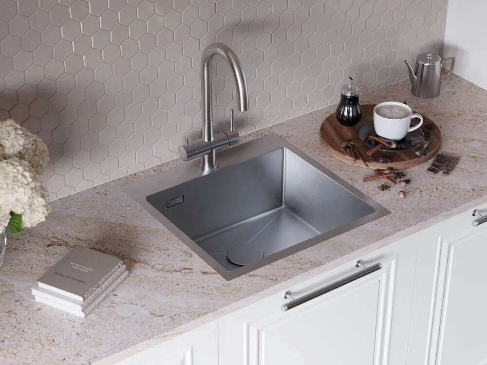 Детальное фото товара: Omoikiri Akisame 51-IN, мойка, нержавеющая сталь 