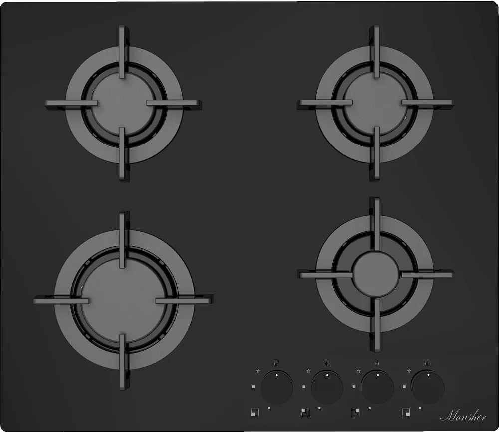 Фото товара: Monsher MGG 64 Noir газовая поверхность