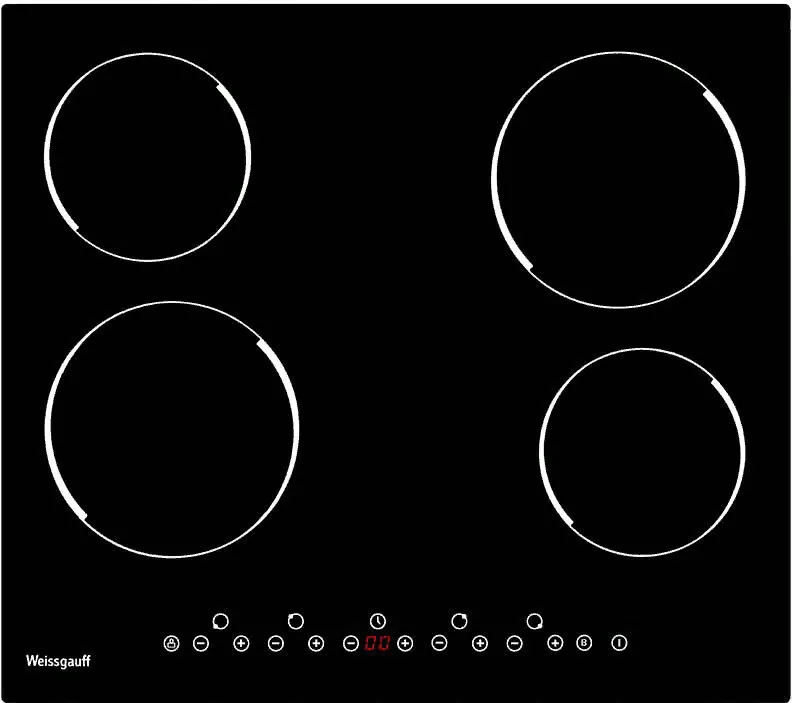 Фото товара: Weissgauff HV 640 B стеклокерамическая поверхность