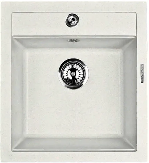 Фото товара: LAVA Q.1 LATTE, мойка, гранит, белый