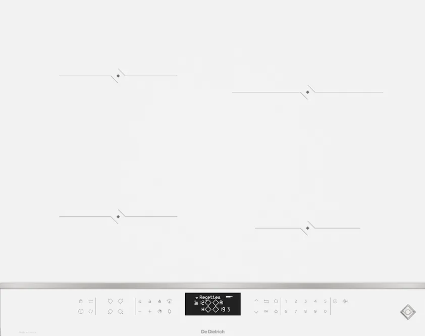 Фото товара: De Dietrich DPI4420W индукционная поверхность