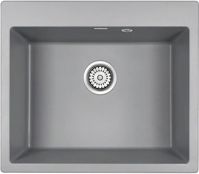 Детальное фото товара: Paulmark KANTE 60, мойка, гранит, серый металлик