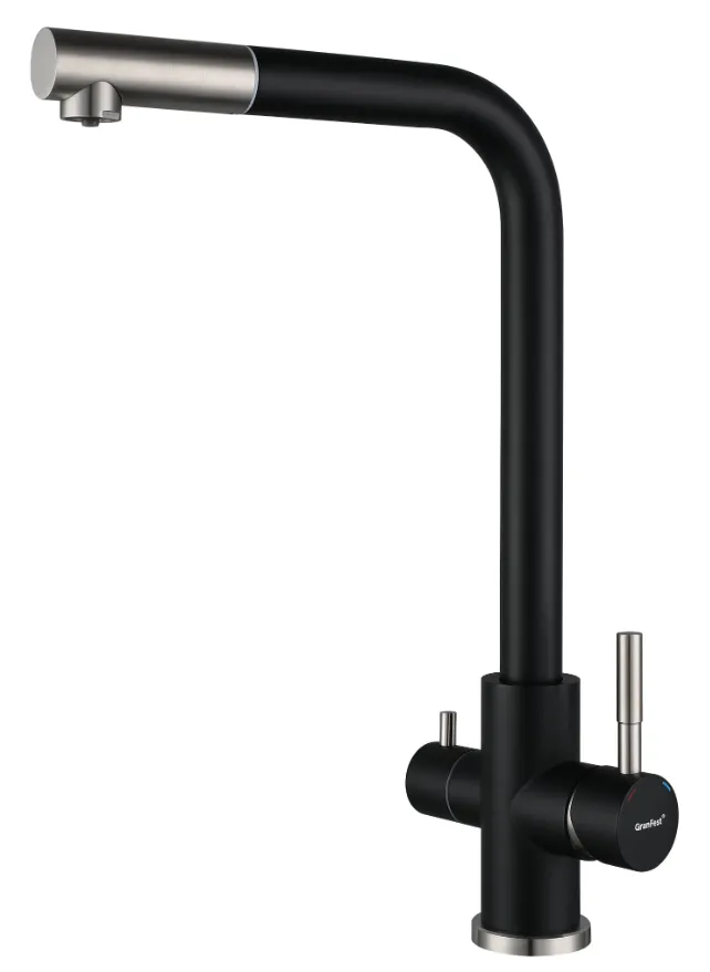 Фото товара: GranFest GF-Z-5421, смеситель, гранит, черный