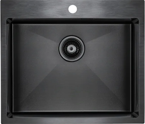 Детальное фото товара: Paulmark VELTEN 59, мойка, нержавеющая сталь, вороненая сталь